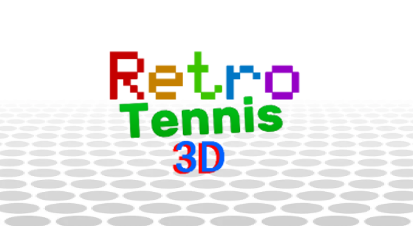 Retro Tennis 3D Logo